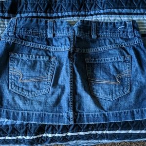 American eagle denim miniskirt